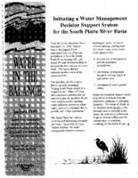 Initiating a water management decision support system for the South Platte river basin