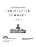 Legislative summary. 1997