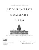 Legislative summary. 1999