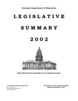 Legislative summary. 2002