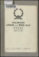 State of Colorado Arbor Day. 1902