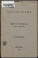 State of Colorado Arbor Day. 1913