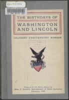 Birthdays of Washington & Lincoln 1902