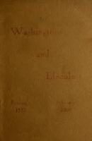 Birthdays of Washington & Lincoln 1911