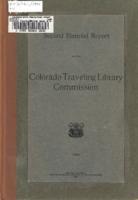 Biennial report of the Colorado Traveling Library Commission. 1905-06 : made to the Governor of Colorado