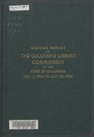 Biennial report of the Colorado Library Commission. 1928-30