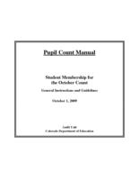 Pupil count manual. 2009
