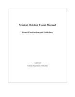 Student October count manual. 2011