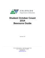 Student October count resource guide. 2014