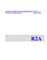 Read-to-Achieve Grant Program external evaluation report. 2004-2005