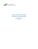 Colorado Crisis Steering Committee final report and recommendations