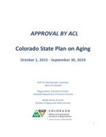 Approval by ACL, Colorado state plan on aging October 1, 2015-September 30, 2019