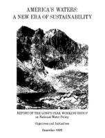 America's waters : a new era of sustainability