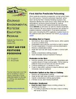 First aid for pesticide poisoning