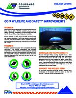 CO 9 wildlife and safety improvements : project updates
