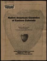 Native American ceramics of Eastern Colorado