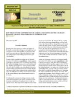 How the economic contributions of angling and rafting to the Colorado economy changes with variation in instream flow
