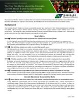 The top ten myths about the Colorado growth model & state accountability