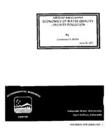 Abridged bibliography : economics of water quality : salinity pollution