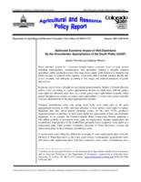 Estimated economic impact of well depletions by the Groundwater Appropriators of the South Platte, GASP