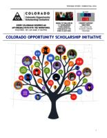 Colorado Opportunity Scholarship Initiative program update, summer/fall 2016