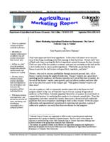 Direct marketing agricultural products to restaurants : the case of Colorado crop to cuisine