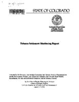 Tobacco settlement monitoring report. 2003
