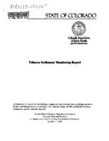 Tobacco settlement monitoring report. 2007