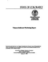 Tobacco settlement monitoring report. 2008