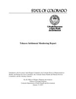 Tobacco settlement monitoring report. 2012