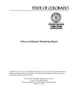 Tobacco settlement monitoring report. 2013