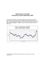 Tuberculosis in Colorado : a summary of cases reported in 2001