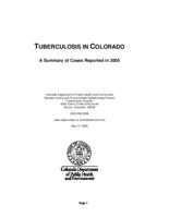 Tuberculosis in Colorado : a summary of cases reported in 2005