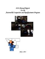 Annual report on the Automobile Inspection and Readjustment program. 2010