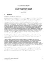 Colorado drinking water annual compliance report. 2007