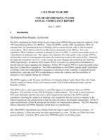 Colorado drinking water annual compliance report. 2009