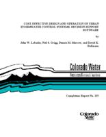 Cost-effective design and operation of urban stormwater control systems : decision-support software