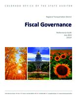 Regional Transportation District fiscal governance performance audit