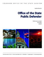 Judicial branch, Office of the State Public Defender performance audit