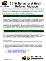 2019 behavioral health reform package