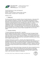 Colorado Department of Labor and Employment Veterans Pilot Project