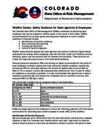 Wildfire smoke, safety guidance for state agencies & employees