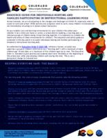 Resource guide for individuals hosting and families participating in instructional learning pods