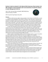 Decline in lamb recruitment in the Maroon Bells-Snowmass (Data Analysis Unit RBS-13) bighorn sheep population with recent detection of respiratory disease in game management unit S13