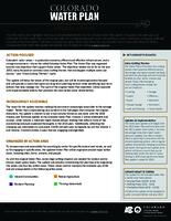Colorado's water plan, update vision