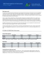 GED participation & outcomes FY 2014-15 report