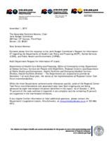 Regional Centers Task Force implementation update : legislative requests for information for FY 2019-20 requests affecting multiple departments #7
