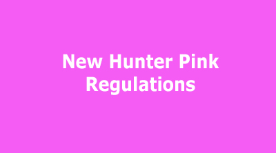 New hunter pink regulations