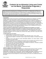 Contacto de los alimentos listos para comer con las manos descubiertas preguntas y respuestas