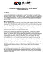Recommended buffer zones and seasonal restrictions for Colorado raptors